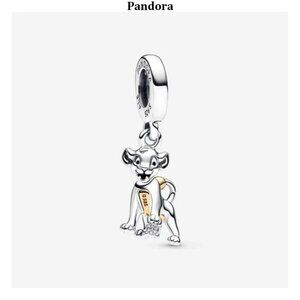 Authentic Pandora Disney 100th Anniversary Simba Lab-Grown Diamond Dangle Charm